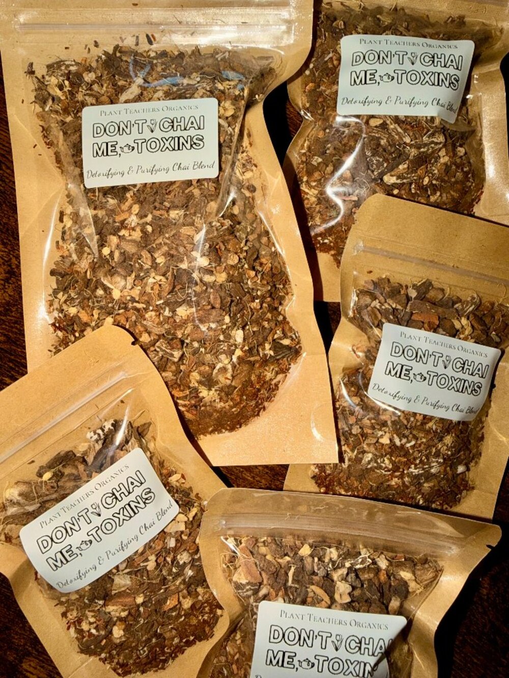 40 TEA BAGS Don’t Chai Me, Toxins: Detoxifying Herbal Chai Small (40 Servings)